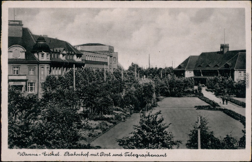 Bahnhof Post Und Telegraphenamt Wanne Eickel Herne Ansichtskarten Lexikon