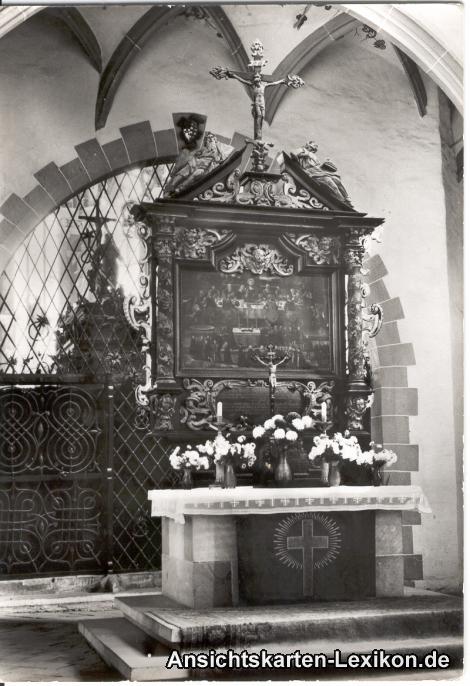 vintage Postcard from 1975: FREIBERG - Dom - Altar:: Freiberg (Sachsen)
