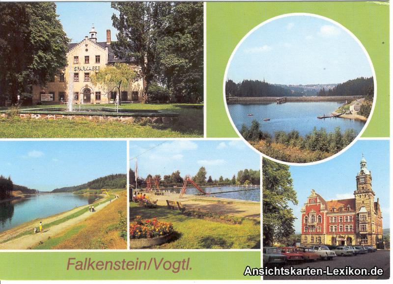 vintage Postcard from 1990: Falkenstein/Vogtl:: Falkenstein (Saxony)