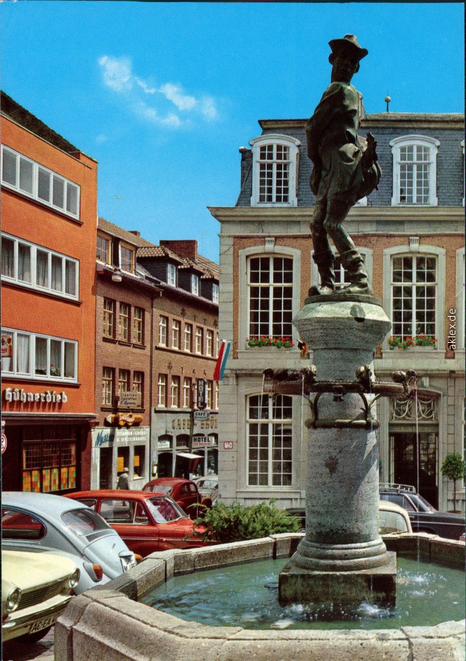 Alte Postkarte Klenkes-Denkmal Bad Aachen 