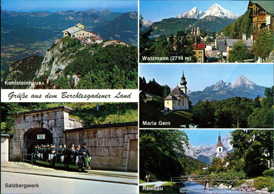 Ansichtskarte Berchtesgaden Straßenpartien 1985 