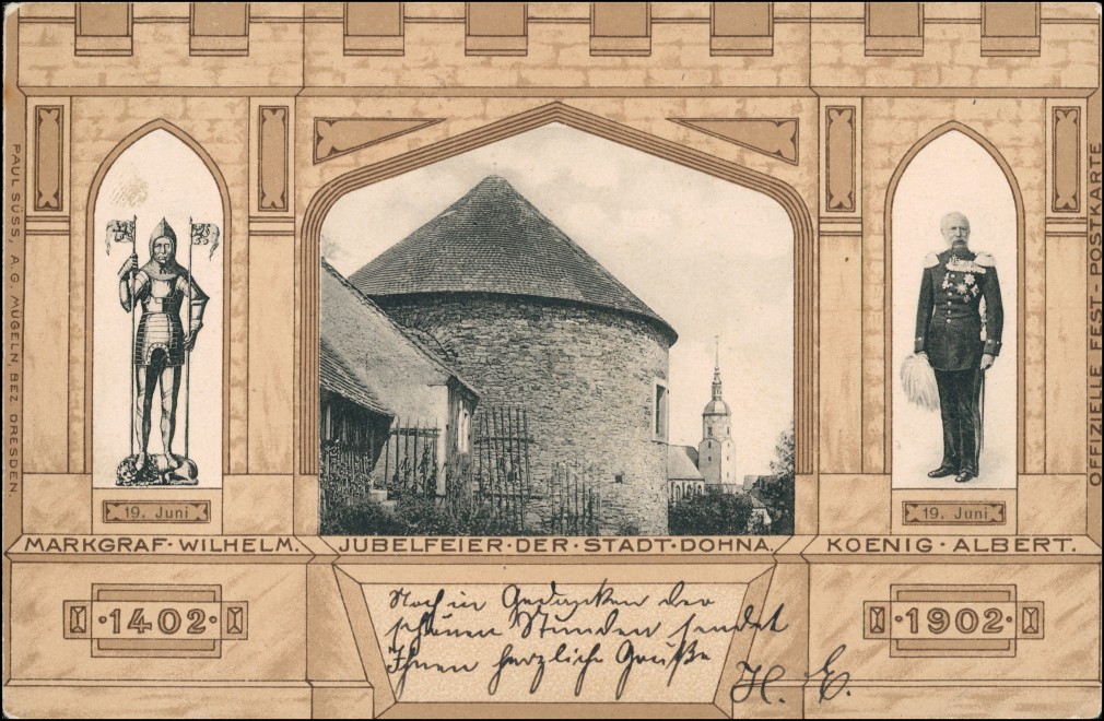 Jubelfeier der Stadt Dohna :: Dohna :: Ansichtskarten-Lexikon