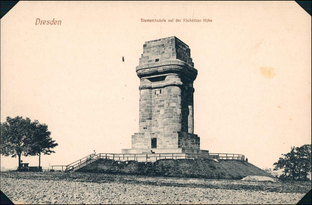 Bismarcksäule Räcknitz Höhe RäcknitzDresden AnsichtskartenLexikon
