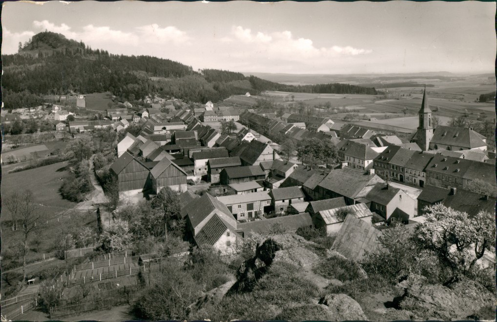 Panorama Blick Kulm und Dorf Gesamtansicht :: Neustadt am Kulm :: Ansichtskarten-Lexikon