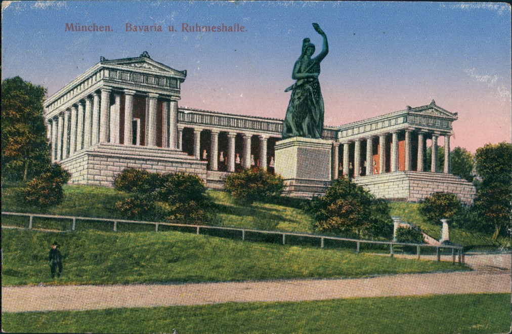 Bavaria mit Ruhmeshalle München AnsichtskartenLexikon