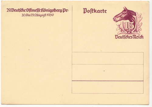 vintage Postcard from -: 27. Deutsche Ostmesse Königsberg:: 