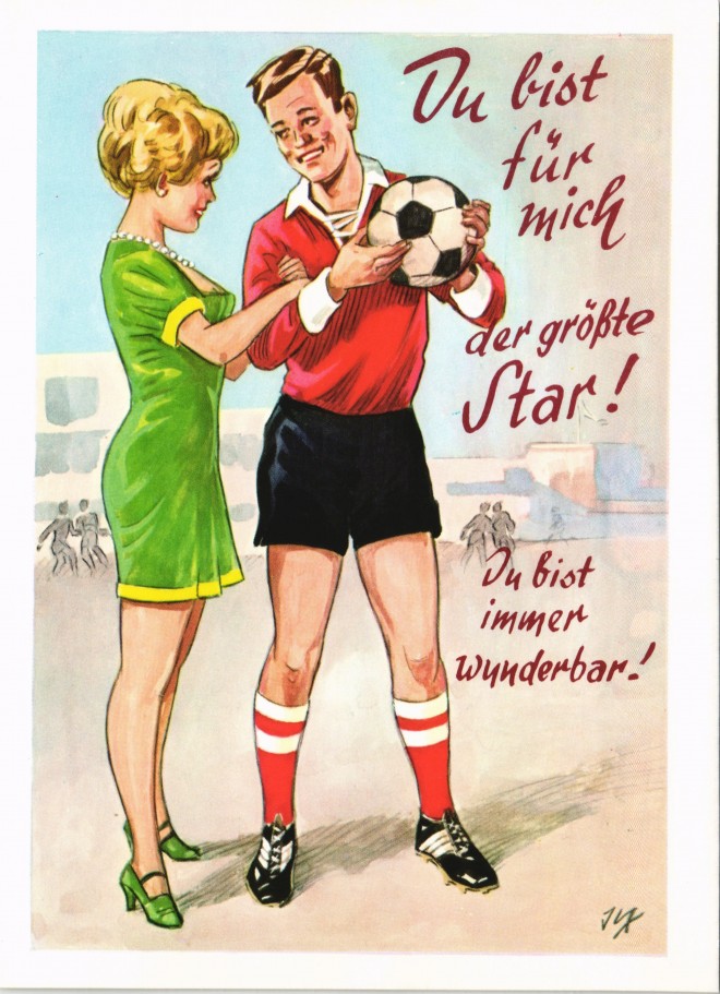 vintage Postcard from 1980: Du bist für mich der größte Star! Du bist immer wunderbar!:: 