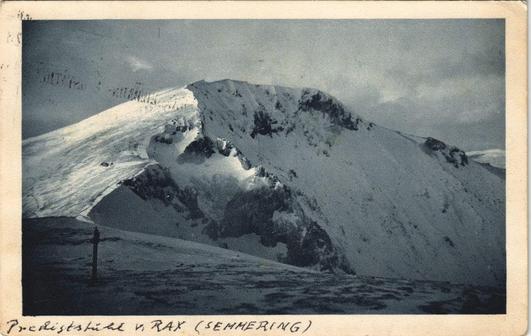 vintage Postcard from 1918: Predigtstuhl von Rax:: Neuberg a.d. Mürz