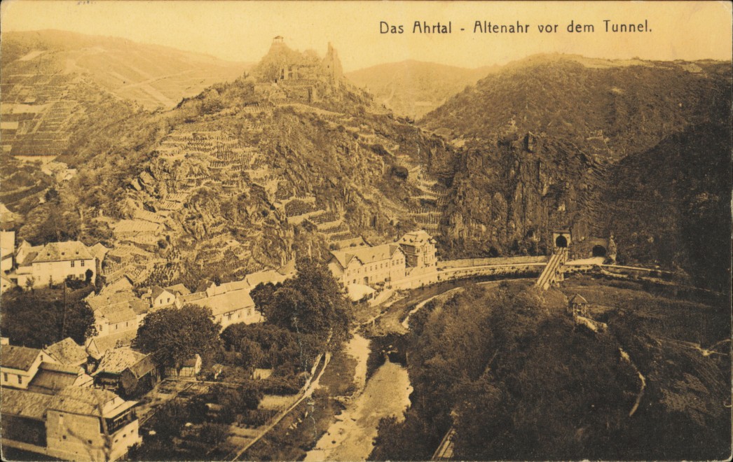 Das Ahrtal vor dem Tunnel. :: Altenahr :: Ansichtskarten-Lexikon