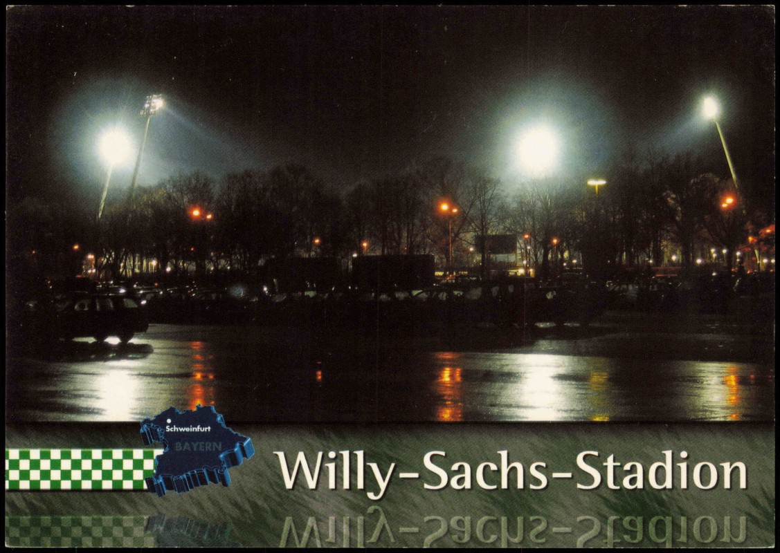 vintage Postcard from 2003: Fussball-Stadion WILLY-SACHS-STADION:: Schweinfurt