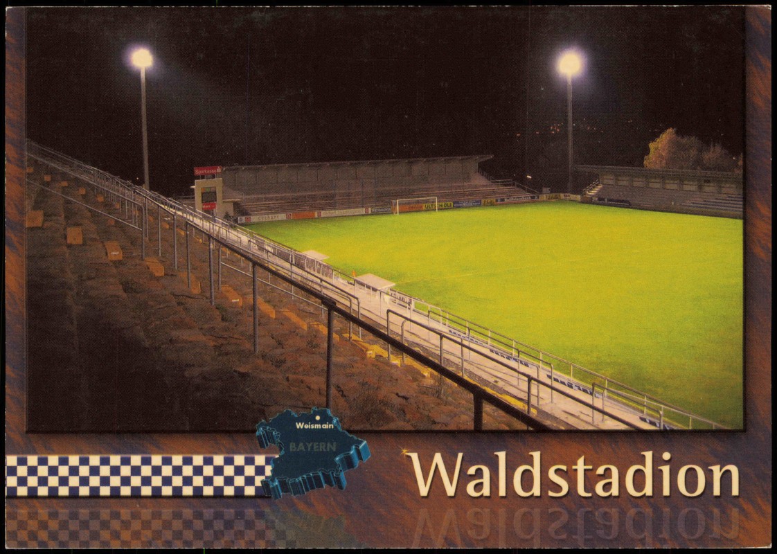 vintage Postcard from 2003: Waldstadion Fussball Stadion Football Stadium:: Weismain
