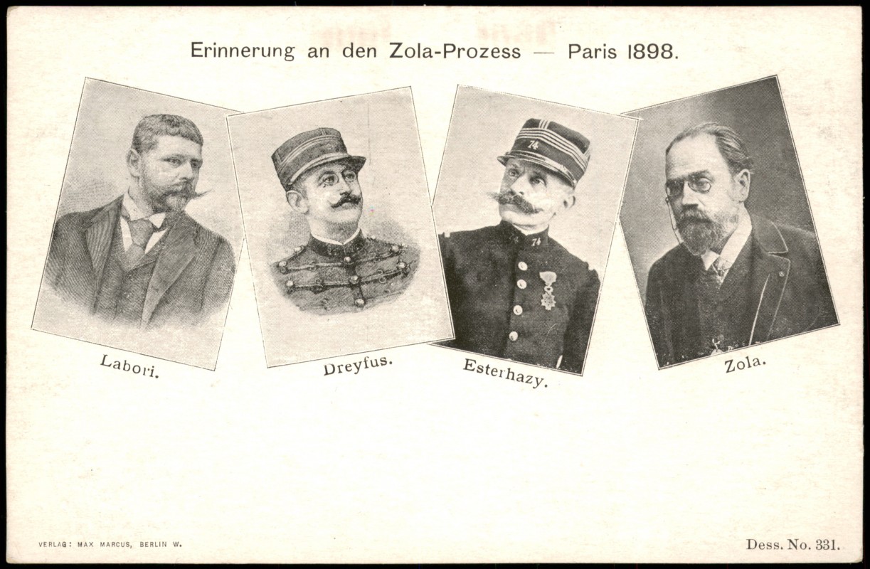 Erinnerung an den ZolaProzess Esterhazy Dreyfus Paris