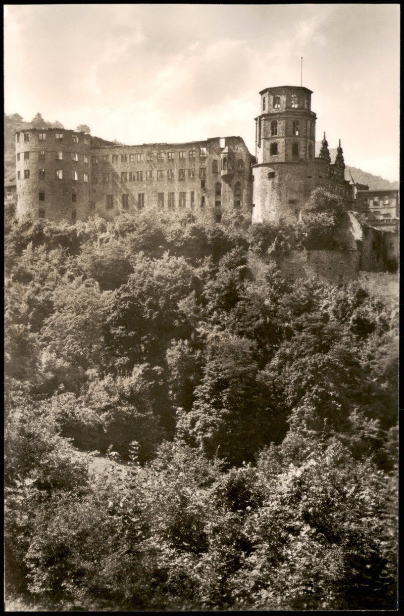 Heidelberger Schloss Castle Building Heidelberg Ansichtskarten Lexikon