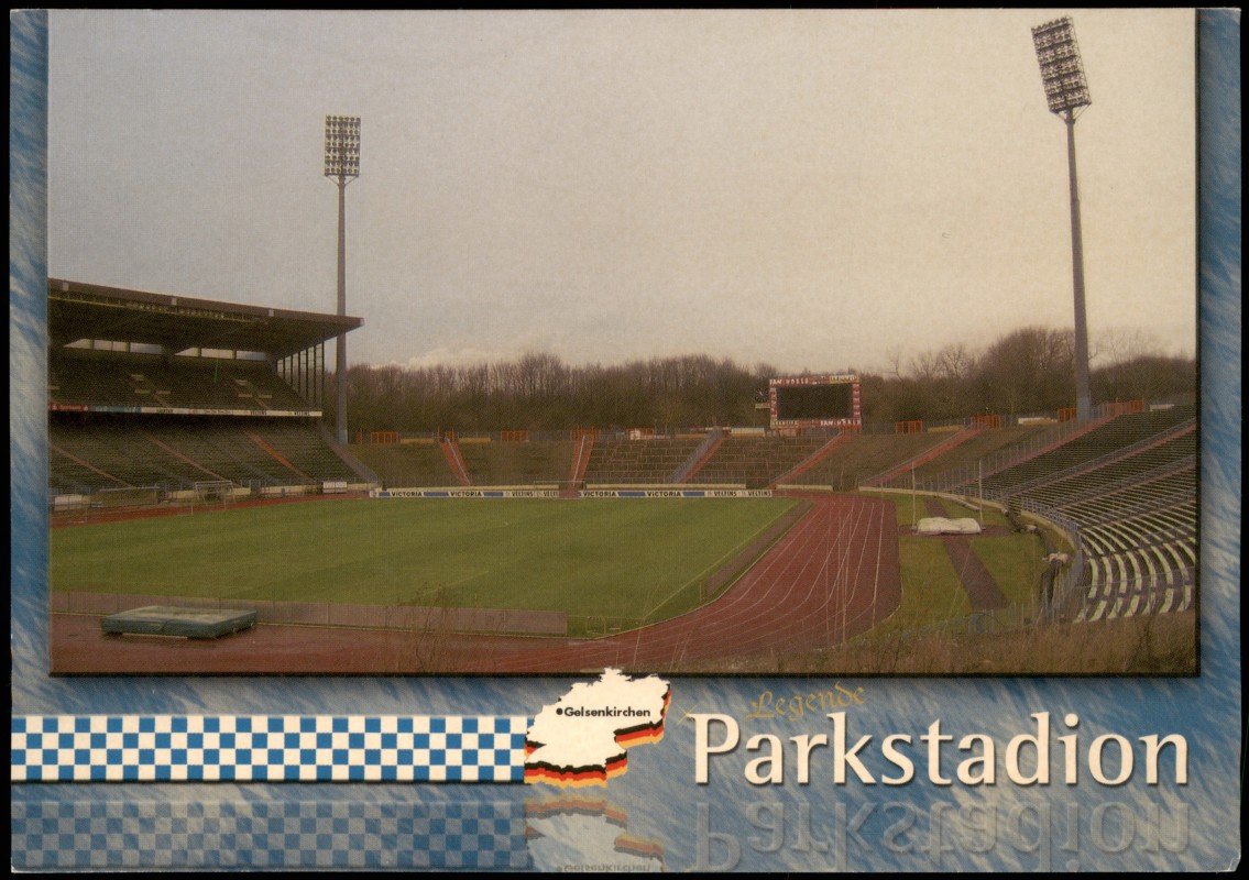 vintage Postcard from 2004: Parkstadion Schalke 04 Stadion Football Stadium:: Erle-Gelsenkirchen