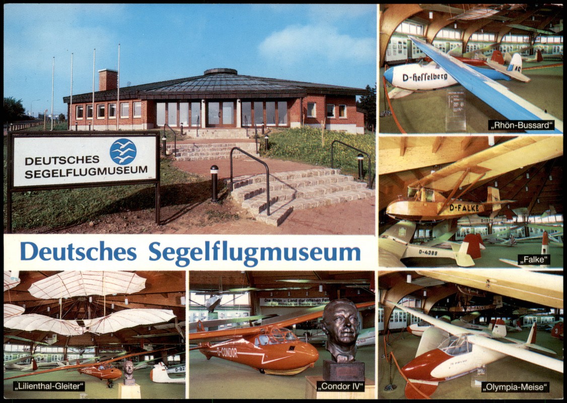 vintage Postcard from 198: Stiftung Deutsches Segelflugmuseum Mehrbildkarte Segelflug:: Gersfeld (Rhön)