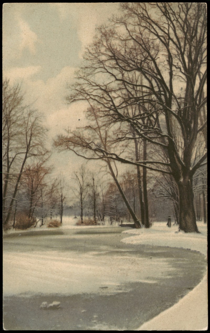 vintage Postcard from 1910: Photochromie Serien-AK Winter Schnee/Eis Stimmungsbild:: 