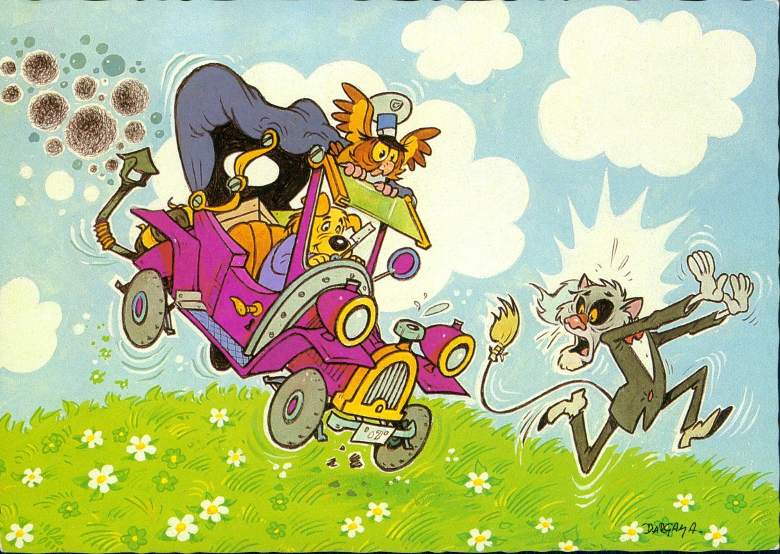 vintage Postcard from 1988: Film/Fernsehen: Zeichentrick/Trickfilme Készült „Az erdő kapitánya":: 