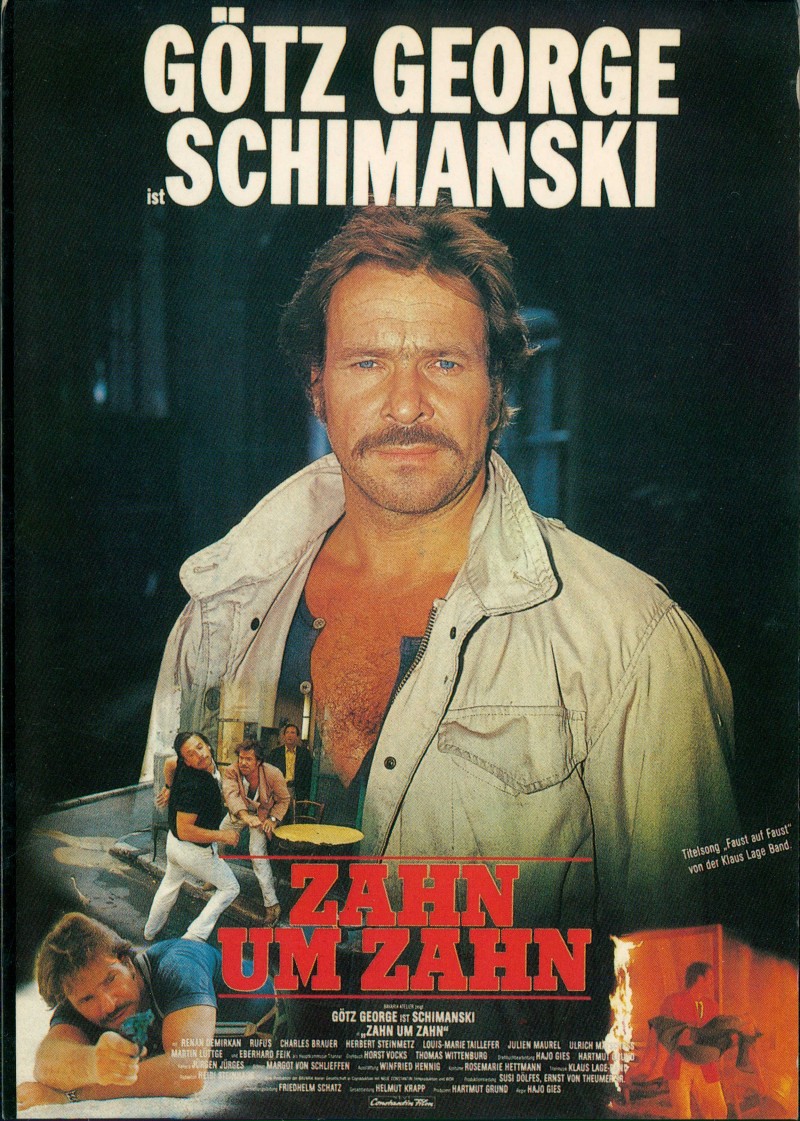 vintage Postcard from 1985: Film/Fernsehen Zahn um Zahm Götz George Schimanski:: 