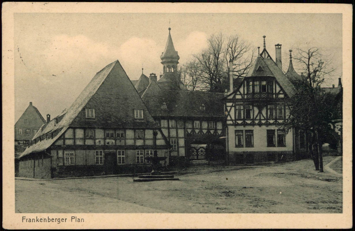 vintage Postcard from 1929: Frankenberger Plan:: Goslar