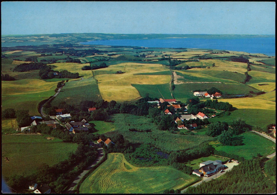 vintage Postcard from 1981: Luftbild Areal View (Danmark):: Ebsy Helgenæs