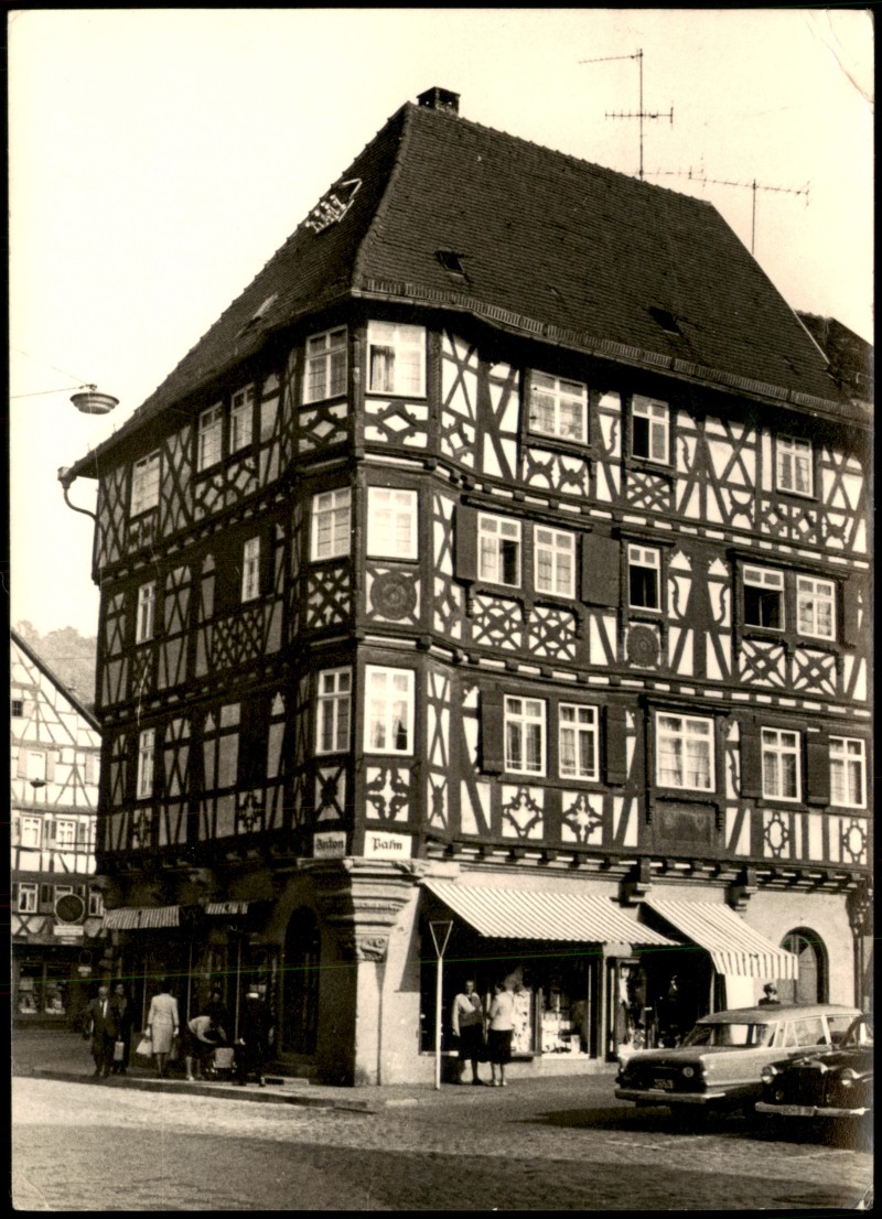 vintage Postcard from 1974: Fachwerkhaus - Fotokarte:: 