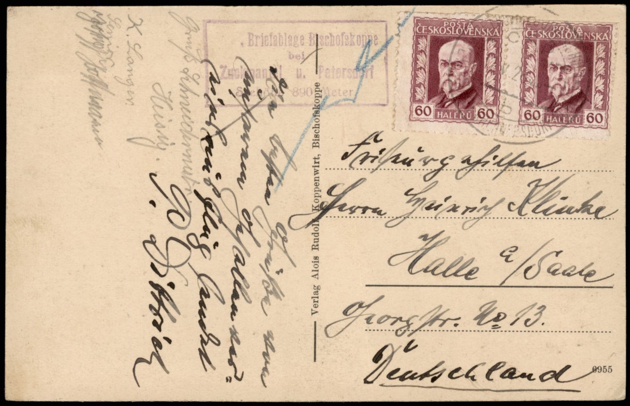 2 Bild Restaurant Rudolfsheim Bischofskoppe Schlesien Zuckmantel