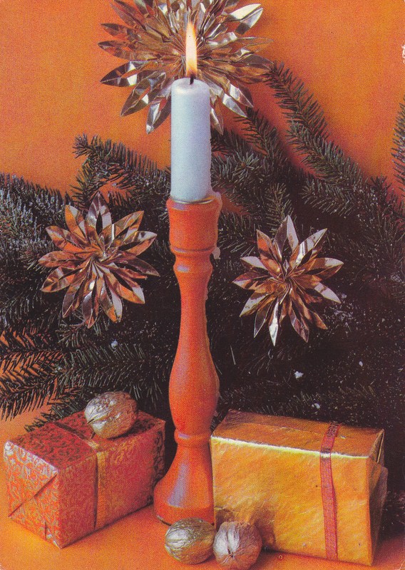 vintage Postcard from 1980: Frohe Weihnachten:: 