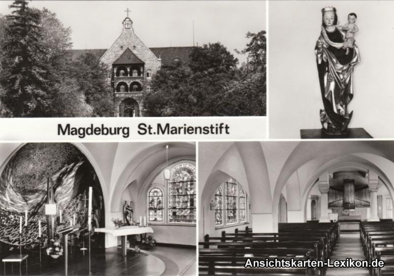 vintage Postcard from 1979: St. Marienstift:: Wilhelmstadt/Stadtfeld-Magdeburg