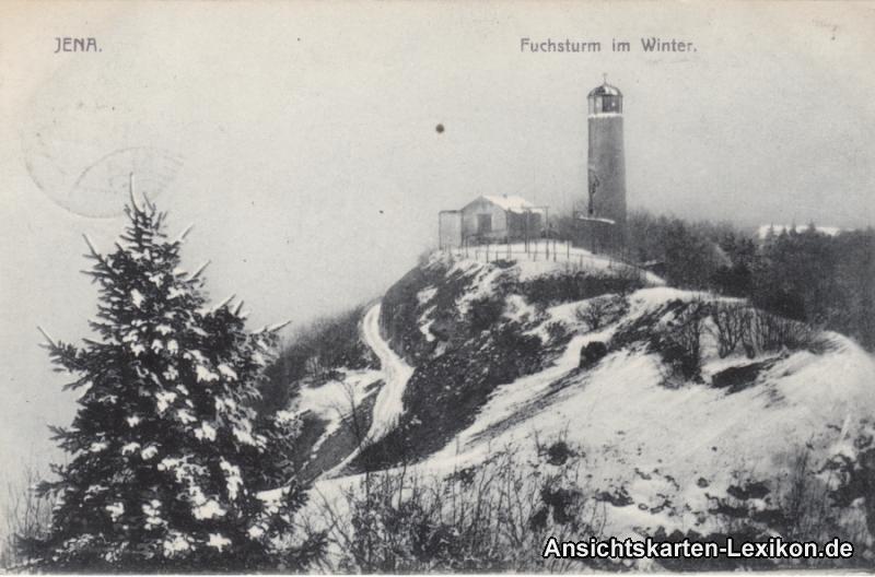 vintage Postcard from 1910: Fuchsturm im Winter:: 