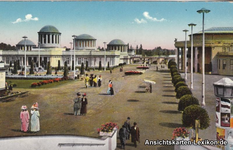 vintage Postcard from 1913: Blick auf die historische Ausstellung - Jahrhundertfeier 1913:: Wroclaw