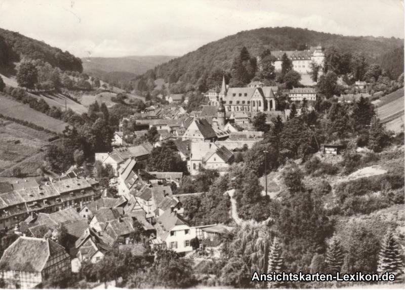 vintage Postcard from 1971: Blick vom Trauermantel:: Stolberg (Harz)