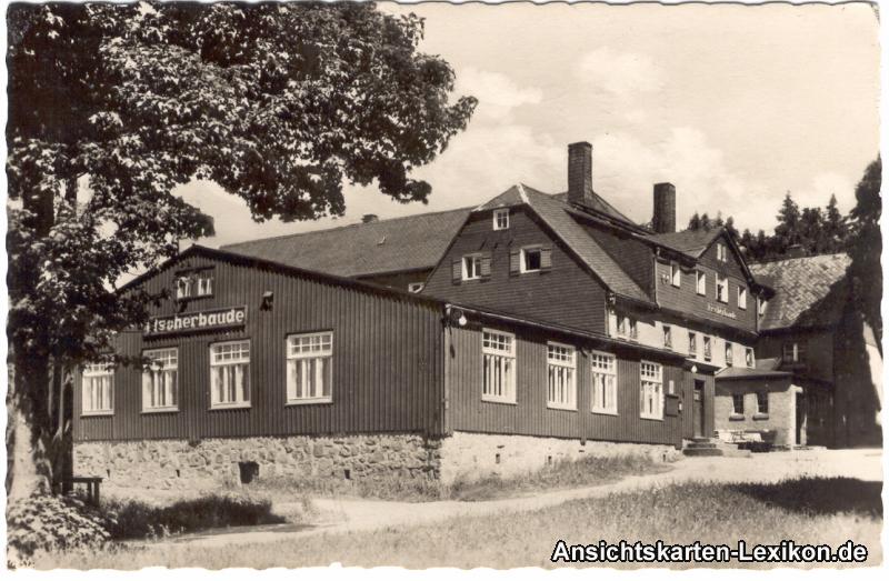 vintage Postcard from 1958: Fischerbaude:: Holzhau-Rechenberg-Bienenmühle