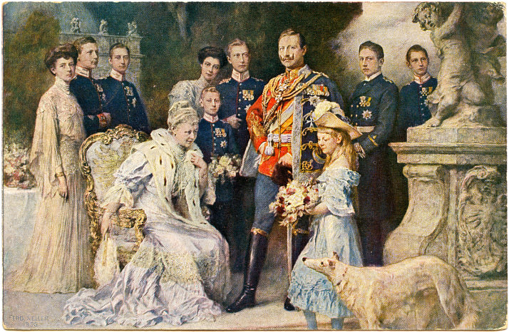 FERDINAND KELLER Gruppenbild der kaiserlichen Familie