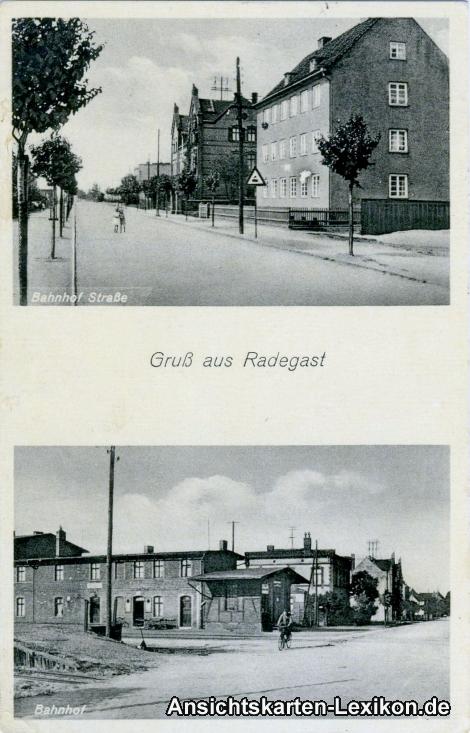 vintage Postcard from 1935: Gruß aus Radegast:: 