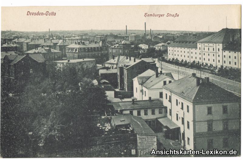 Blick In Die Hamburger Straße Mit Hofbrauhaus :: Cotta-Dresden ...