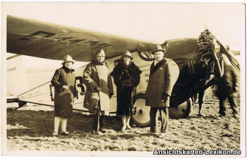 vintage Postcard from 1920: Messerschmitt Me 18:: 