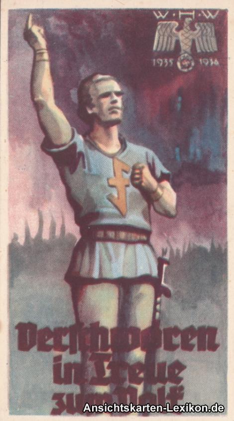 vintage Postcard from 1936: WHW - Spenkarte:: 