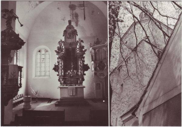 vintage Postcard from 1986: Evangelische Doppel Kirche:: Vetschau (Spreewald)
