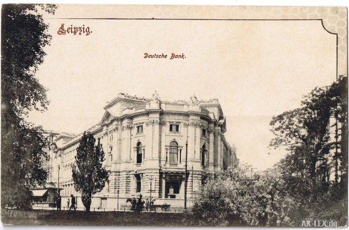 Deutsche Bank Ca 1918 Leipzig Ansichtskarten Lexikon
