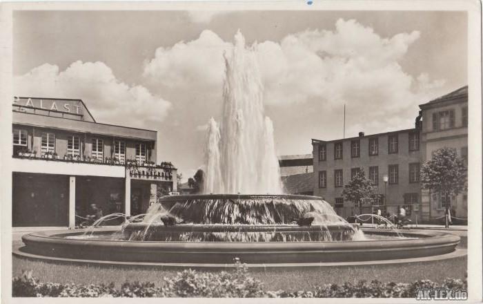 vintage Postcard from 1939: Fackelwoogbrunnen:: Kaiserslautern