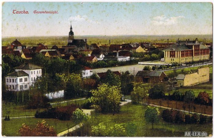 Gesamtansicht ca. 1914 Taucha AnsichtskartenLexikon